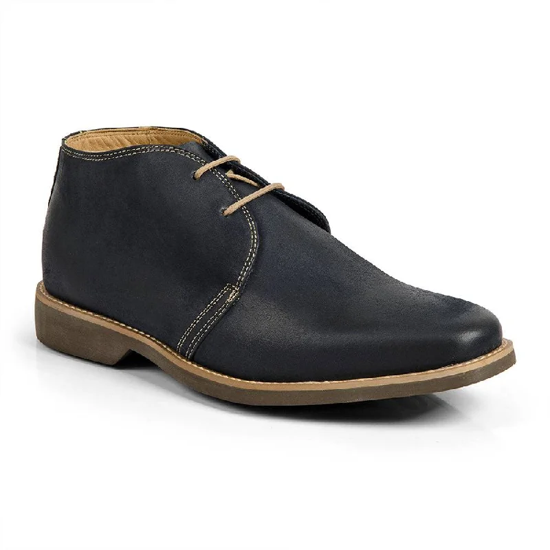 Ankle boots for outings-Anatomic Colorado Mens Navy Leather Lace Up Ankle Boots