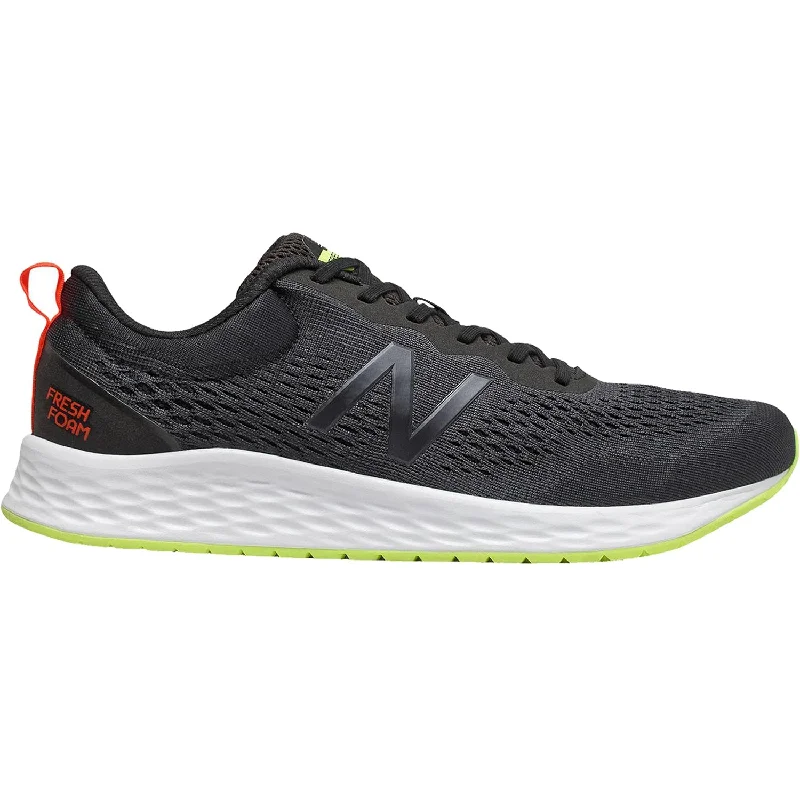 Athletic shoes with futuristic look-Men's New Balance Fresh Foam Arishi MARISCH3 Black/Sulphur Yellow/Ginger/Lemon Slush Mesh