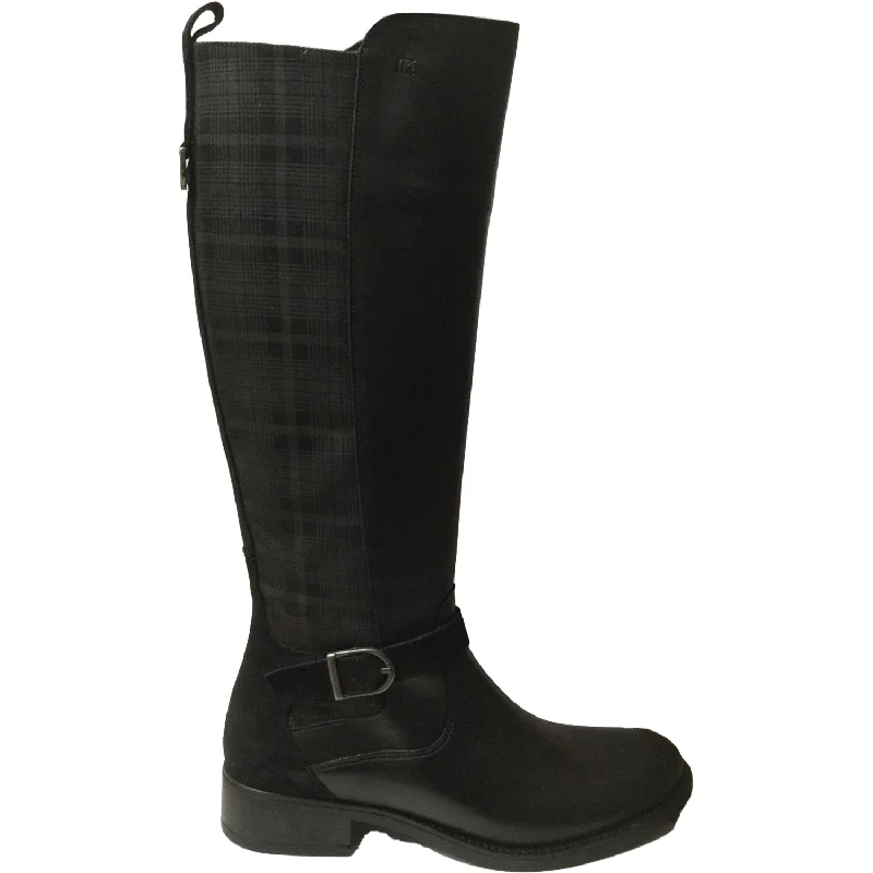 Booties for warm toesWomen's Dorking Chad D9119 Black Leather/Plaid