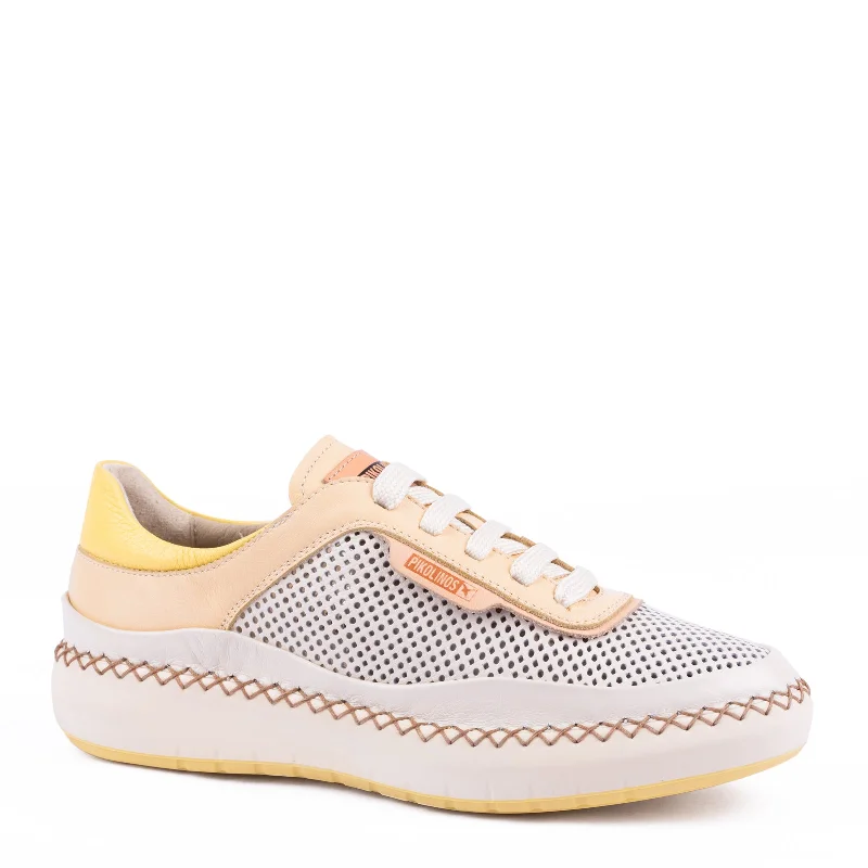 Pikolinos Mesina W6B-6944C1 Ladies Nata Leather Lace Up Trainers