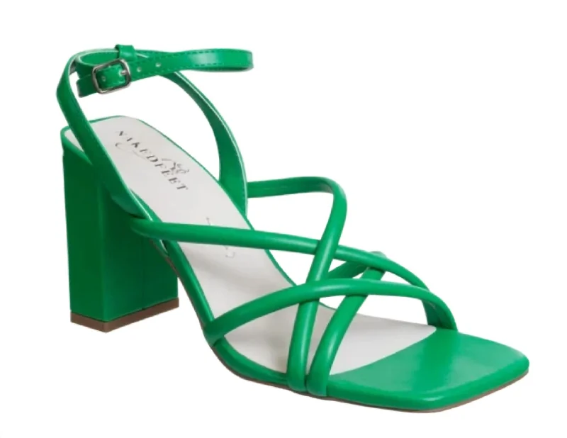 Heeled sandals for nomad lookMood Sandel In Green