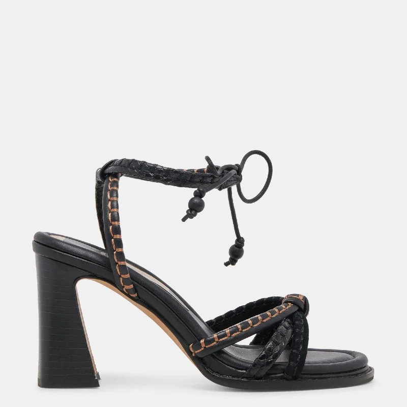 Heeled sandals with narrow fitGazele Heels Black Multi Leather