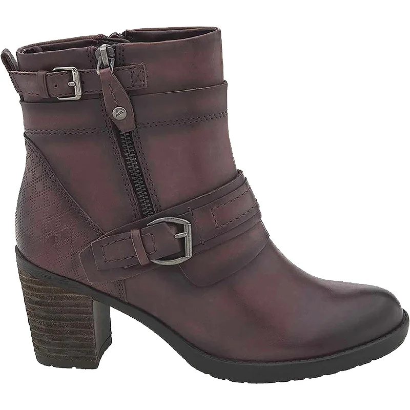 Booties with soft paddingWomen's Earth Montana Merlot Leather