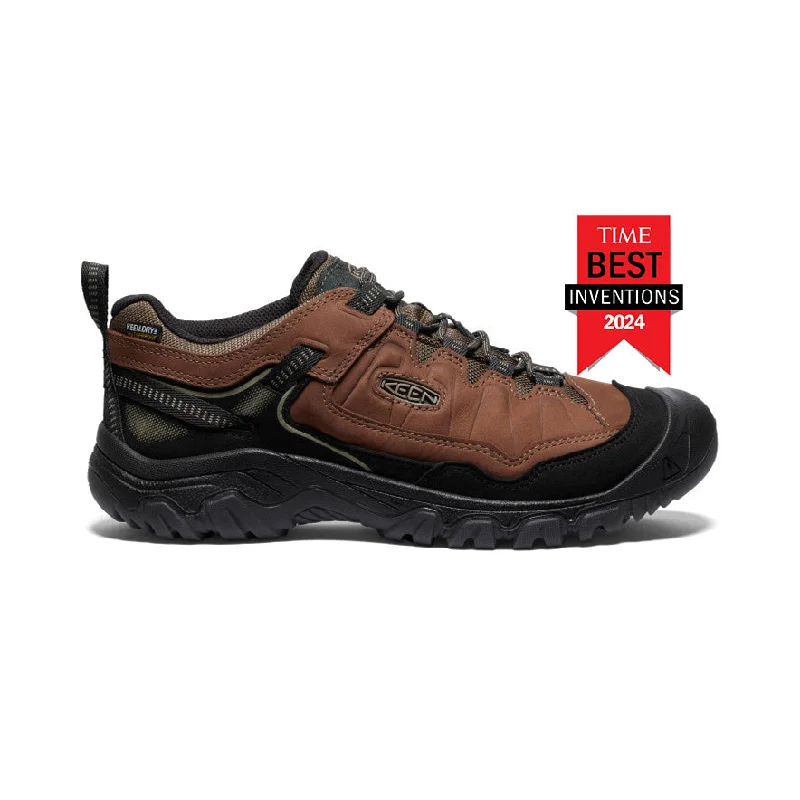 Men's Targhee IV Wide Waterproof Hiking Shoe  |  Bison/Black