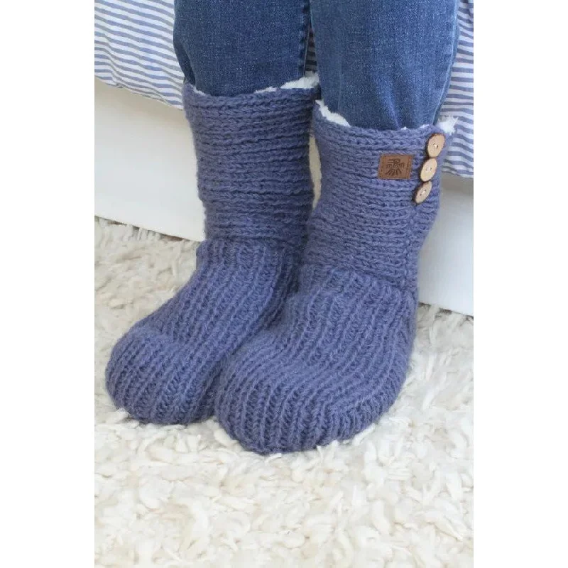 Pachamama Morzine Denim Lined Sofa Socks