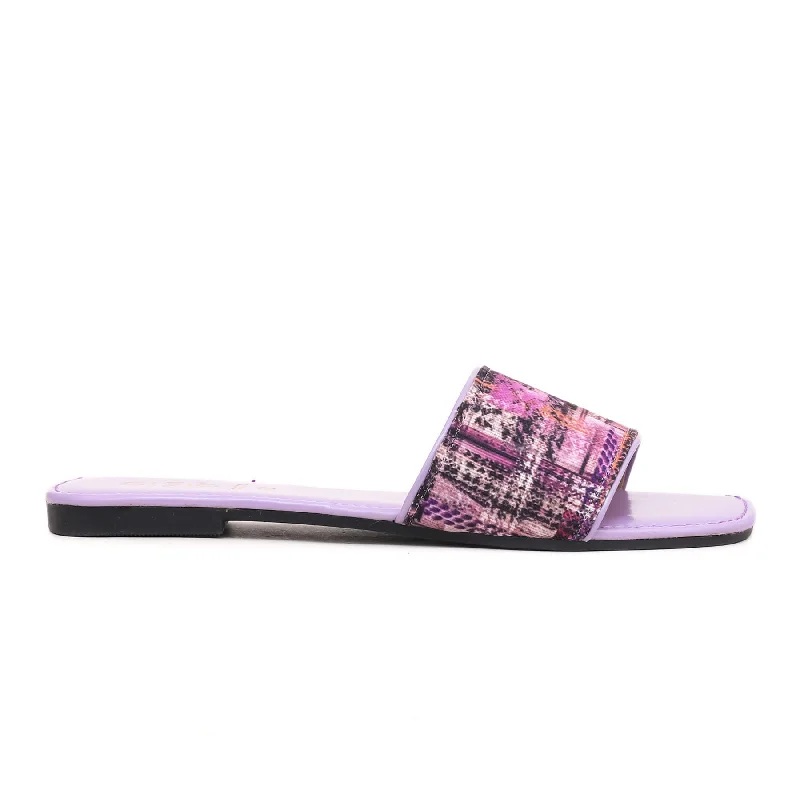 Slippers for wide toe boxPurple Casual Slipper CL1702