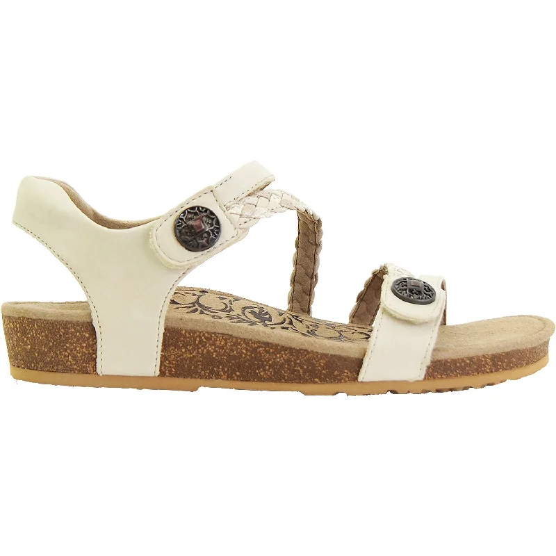 Sandals for petites in blue-Women's Aetrex Jillian Ivory Leather