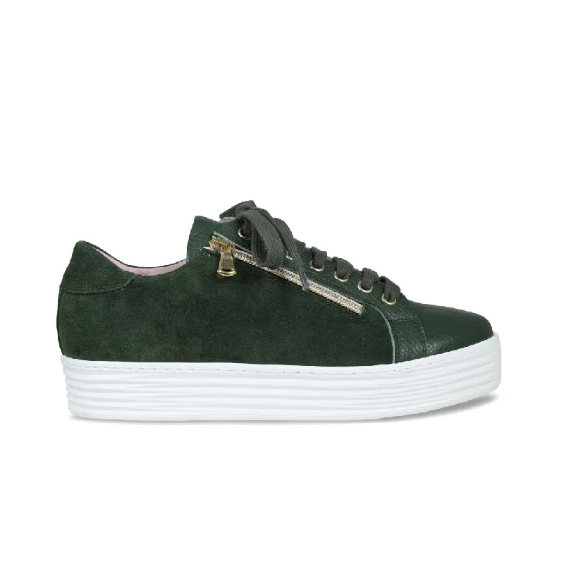 Hero: Forest Green Leather & Suede