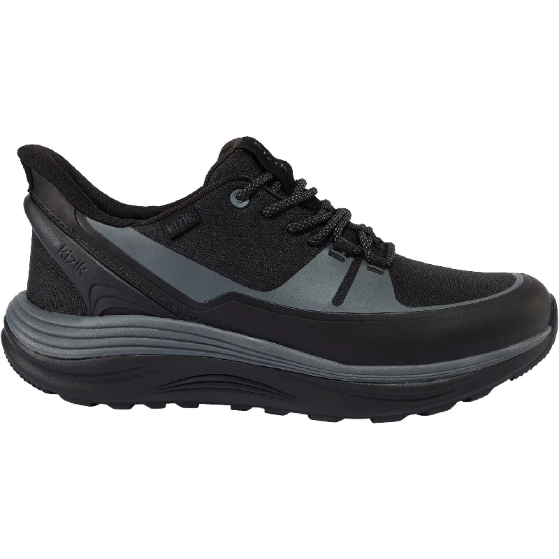 Athletic shoes for wet runs-Men's Kizik London AT Black/Poppyseed Synthetic