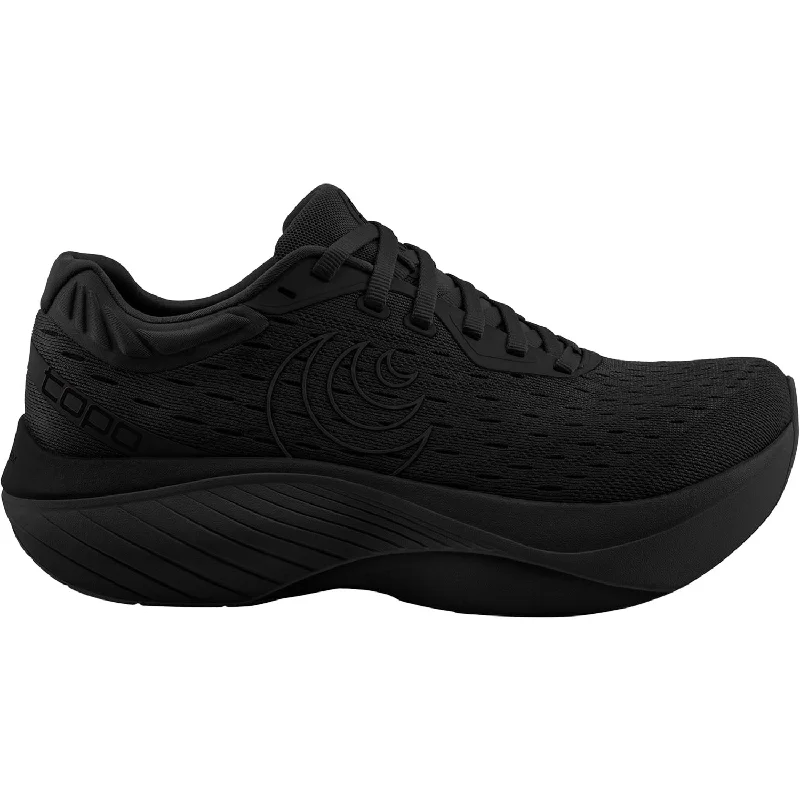 Athletic shoes for foot pain-Men's Topo Atmos Black/Black Mesh