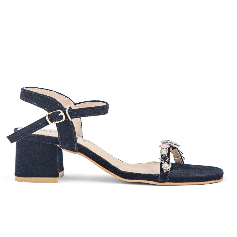 Sandals for trendy wear-Black Fancy Sandal FN5897