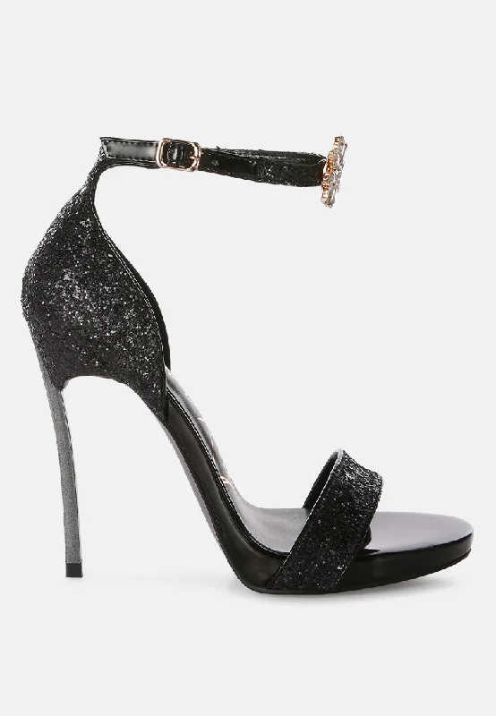 straight fire high heel glitter stilettos