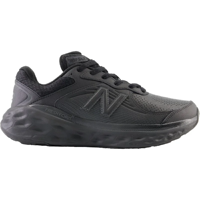 Athletic shoes with thick midsoles-Men's New Balance MW840FB1 Fresh Foam X Black/Blacktop Leather