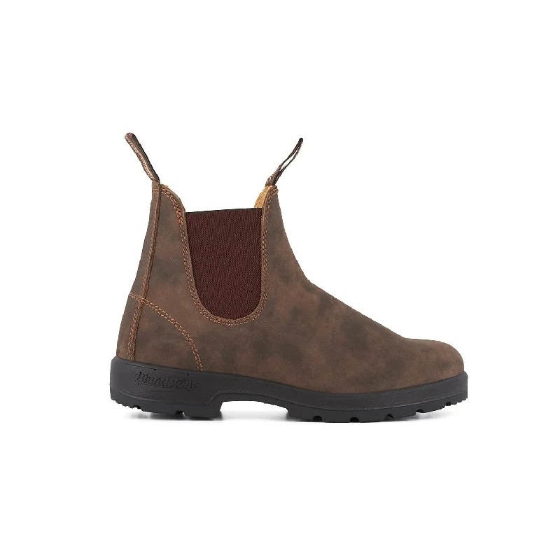 Ankle boots for pet baths-Blundstone #585 Classics Unisex Rustic Brown Leather Water Resistant Pull On Ankle Boots