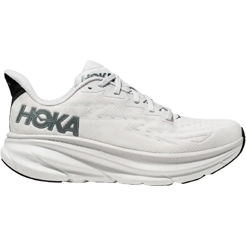 Athletic shoes with thick padding-Men's Hoka Clifton 9 Nimbus Cloud/Steel Wool Mesh