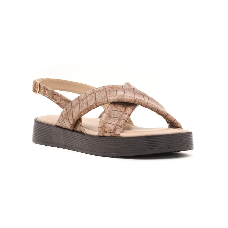 Sandals with vivid design-Coffee Formal Sandal FR5112