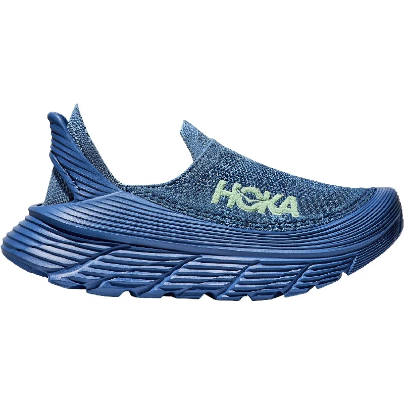 Athletic shoes with shiny soles-Unisex Hoka Restore TC Azure Rain/Foggy Night Mesh