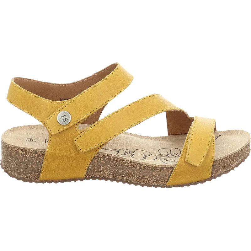 Sandals with low rise-Women's Josef Seibel Tonga 25 Yellow Leather