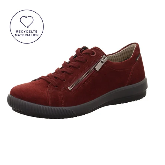 Legero 2-000219-5910 Tanaro 5.0 Red Waterproof Suede Zip & Lace Shoes