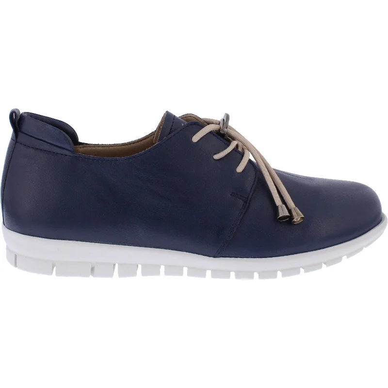 Adesso Sarah Ladies Navy Leather Shoes