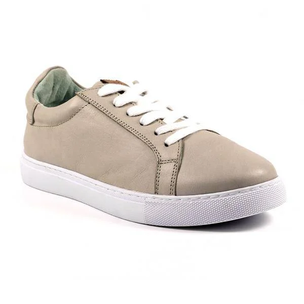 Lazy Dogs DLD003 Piper Ladies Grey Leather Lace Up Shoes