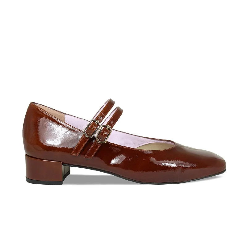 Orla: Chestnut Patent Leather