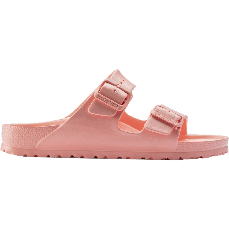 Sandals for thrifty wear-Women's Birkenstock Arizona Essentials Coral Peach EVA