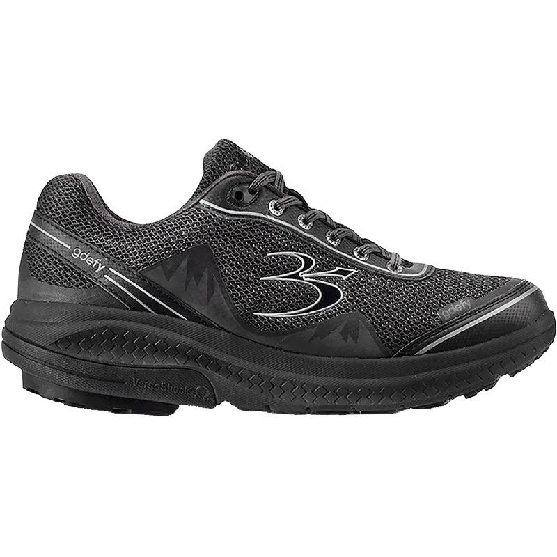 Athletic shoes for cold trails-Men's Gravity Defyer G-Defy Mighty Walk Black Mesh