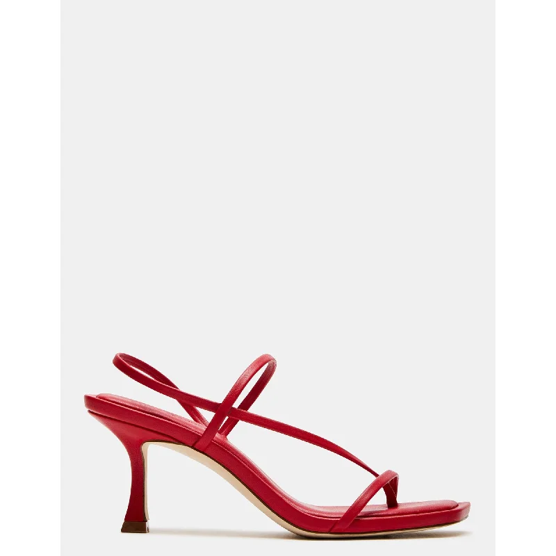 Heeled sandals with neon strapsLocke Red