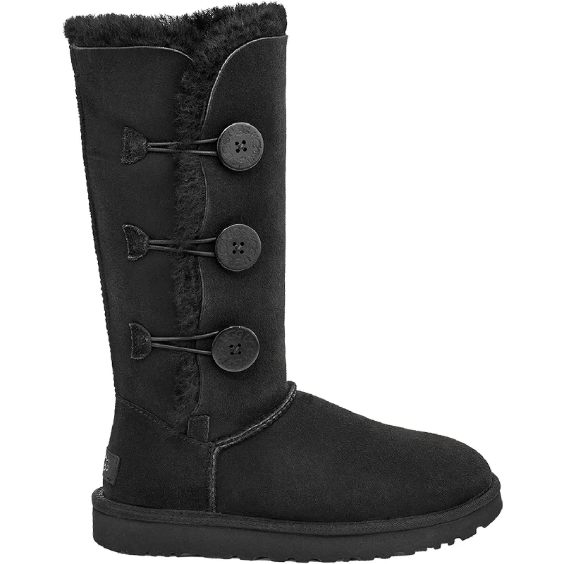 Booties for relaxed feetWomen's UGG Bailey Button Triplet II Black Sheepskin