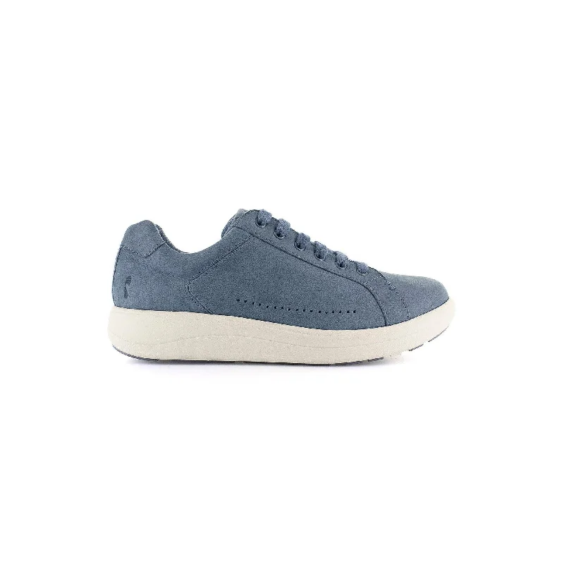 Strive Dakota Ladies Denim Nubuck Arch Support Lace Up Trainers