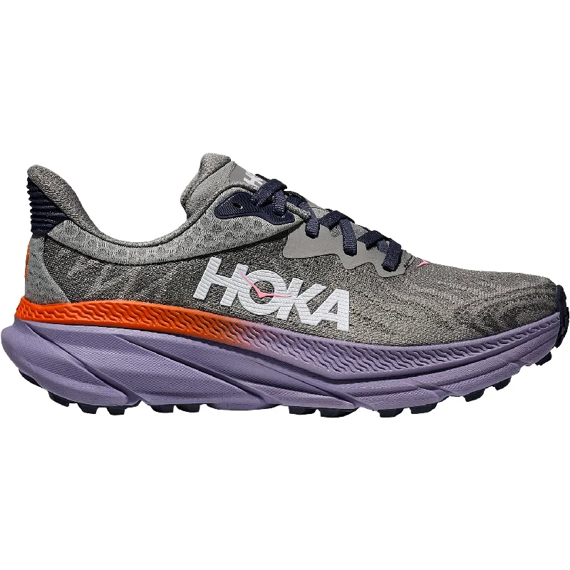 Athletic shoes with thick midsoles-Women's Hoka One One Challenger Atr 7 Galactic Grey/Wild Indigo