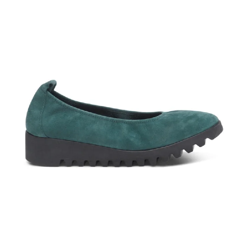 Aetrex Women's Brianna Ballet Flat Dark Teal