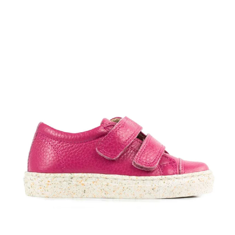 Petasil Pose 6 6061 Girls Fuchsia Pink Leather Touch Fastening Shoes