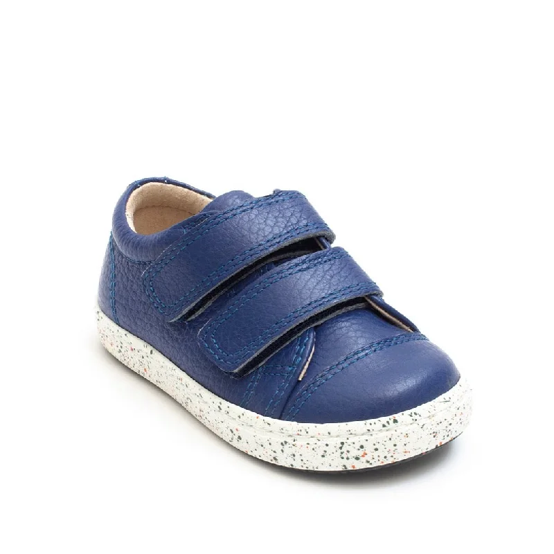 Petasil Pose 6 6061 Boys Cobalt Blue Leather Touch Fastening Shoes