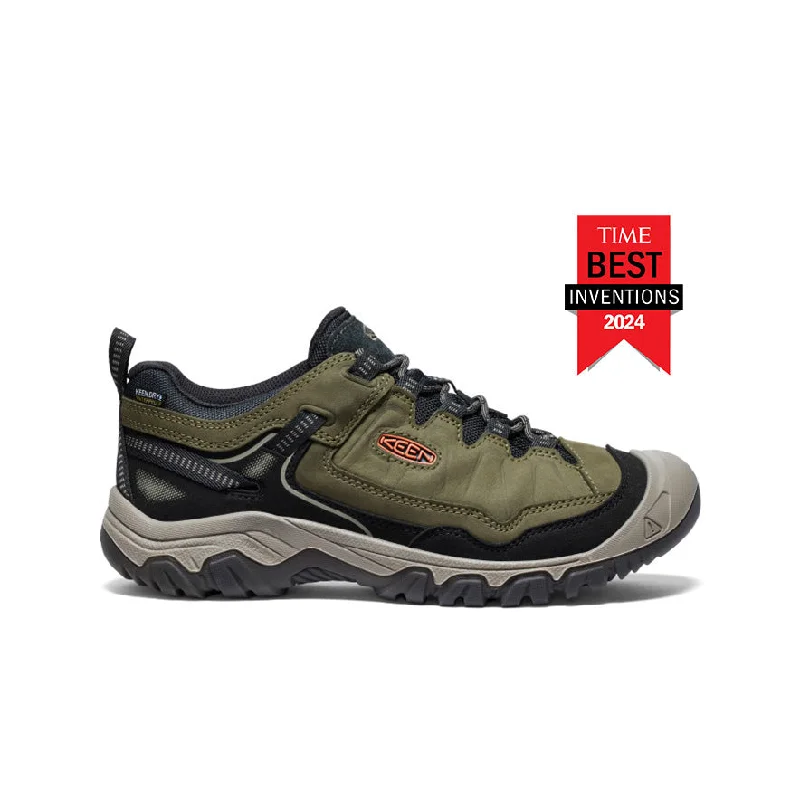 Men's Targhee IV Waterproof Hiking Shoe  |  Dark Olive/Gold Flame