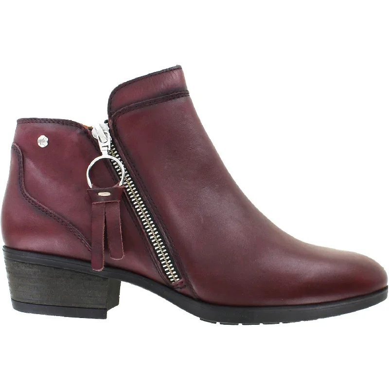 Booties with durable softnessWomen's Pikolinos Daroca W1U-8590 Garnet Leather