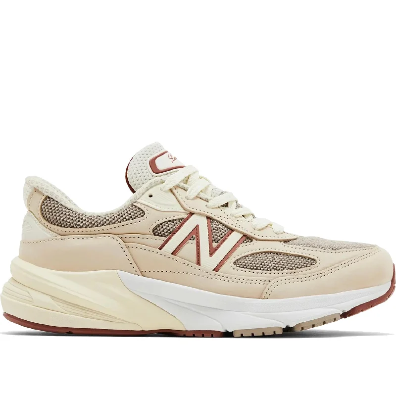 Athletic shoes for shin pain-Unisex New Balance U990LO6 Raw Cashew