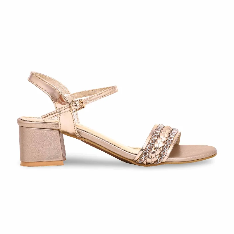 Sandals with deep traction-Golden Fancy Sandal FN5914