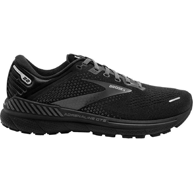 Athletic shoes with sleek profiles-Men's Brooks Adrenaline GTS 22 Black/Black/Ebony Mesh