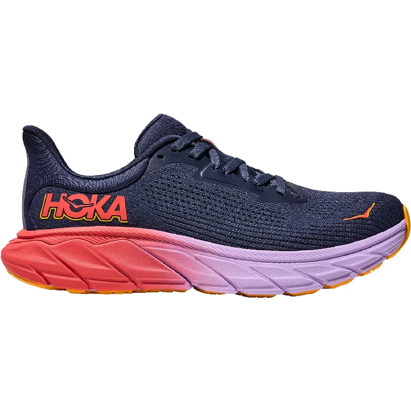 Athletic shoes for foot fatigue-Women's Hoka One One Arahi 7 Nautical Dusk/Varsity Navy