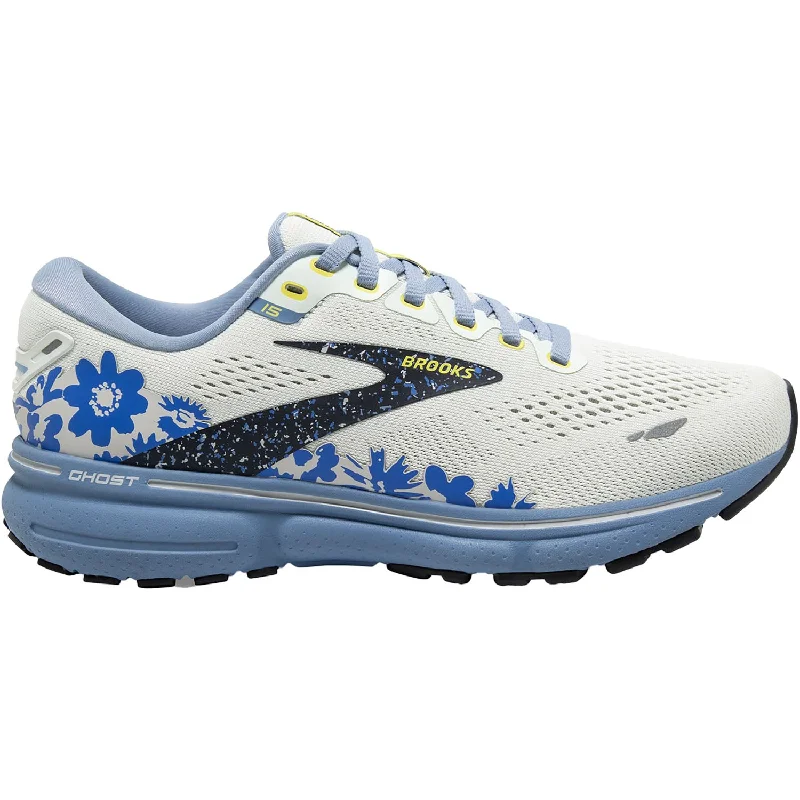 Athletic shoes with classic style-Women's Brooks Ghost 15 Ice/Rain/Ebony Mesh