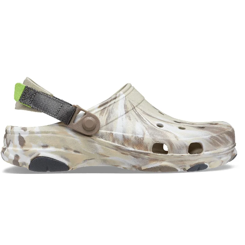 Crocs Classic All Terrain Marbled 207887-2Y3 Ladies Bone And Multi Clogs