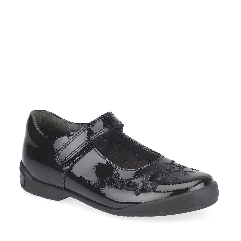 Start-Rite Hopscotch 2788-3 Black Patent Girls Leather Mary Jane Shoe