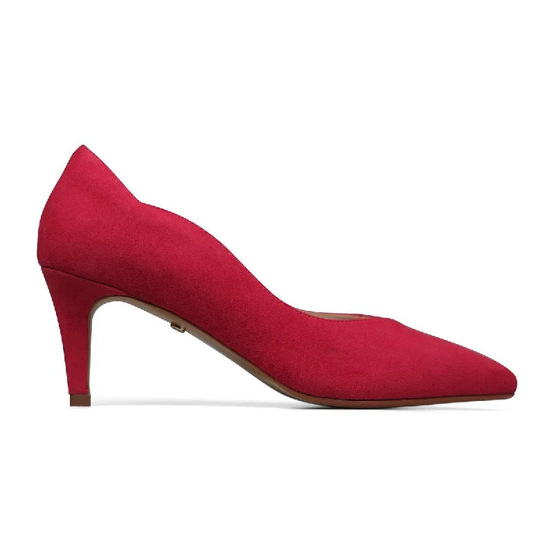 Van Dal Stella 3501 6202 Ladies Berry Suede Slip On Heels