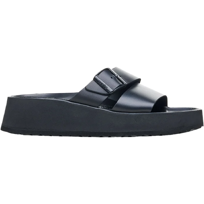 Sandals for sustainable wear-Women's Birkenstock Papillio Almina Black Leather