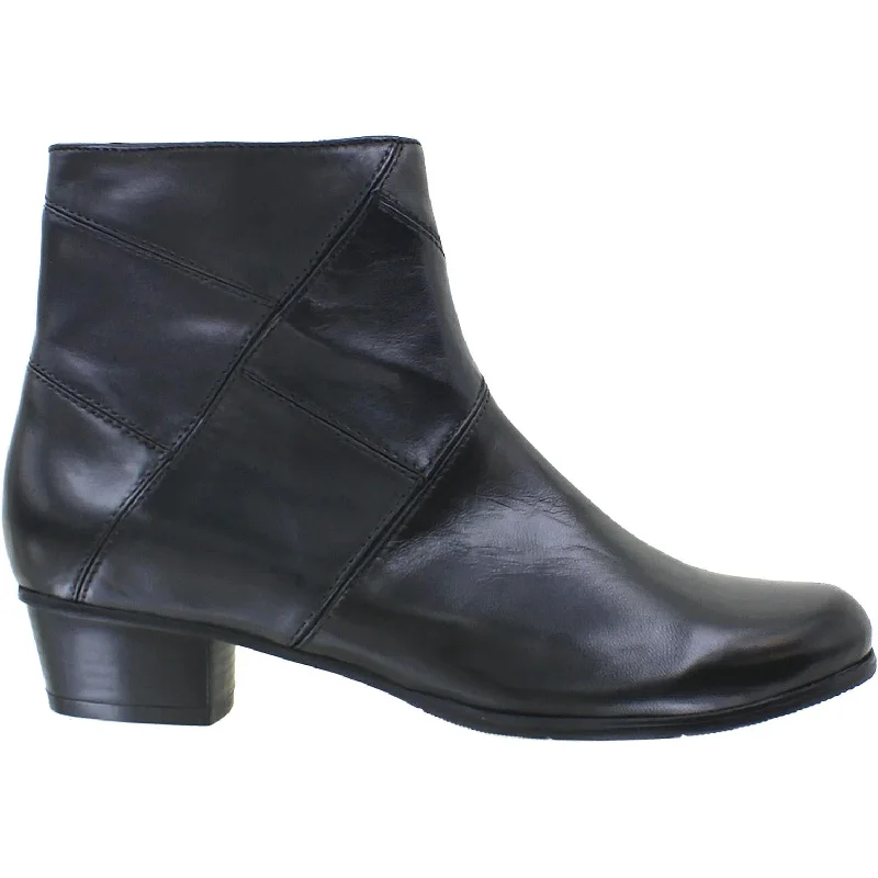 Booties with lightweight paddingWomen's Regarde Le Ciel Stefany-276 Black/Piombo/Navy Leather