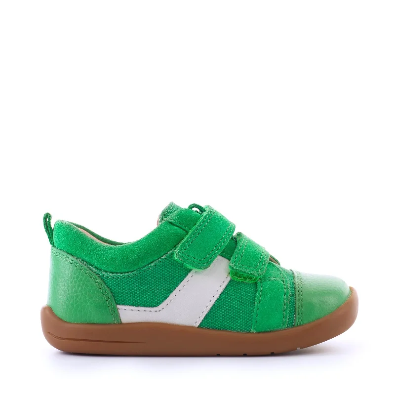 Start-Rite Maze 0818_5 Boys Green Leather & Suede Touch Fastening First Shoes