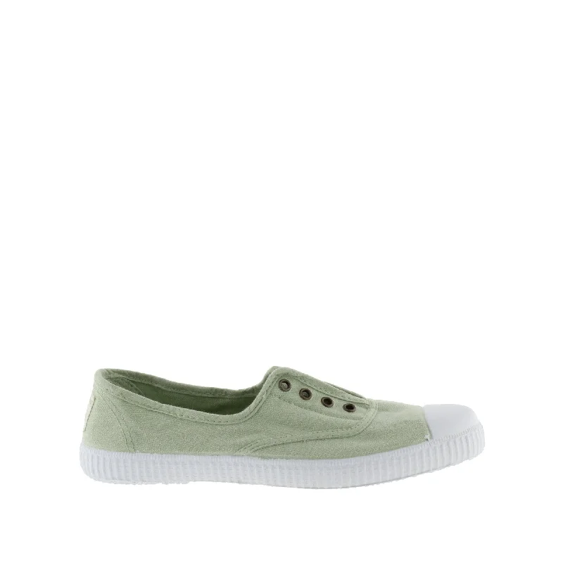 Victoria 1915 Inglesa 106623 Ladies  Spanish Wasabi Green Textile Elasticated Shoes