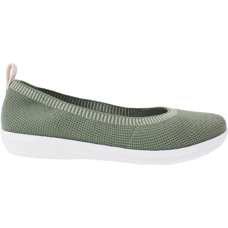 Athletic shoes with loud colors-Women's Clarks Cloudsteppers Ayla Paige Dusty Olive Knit Textile